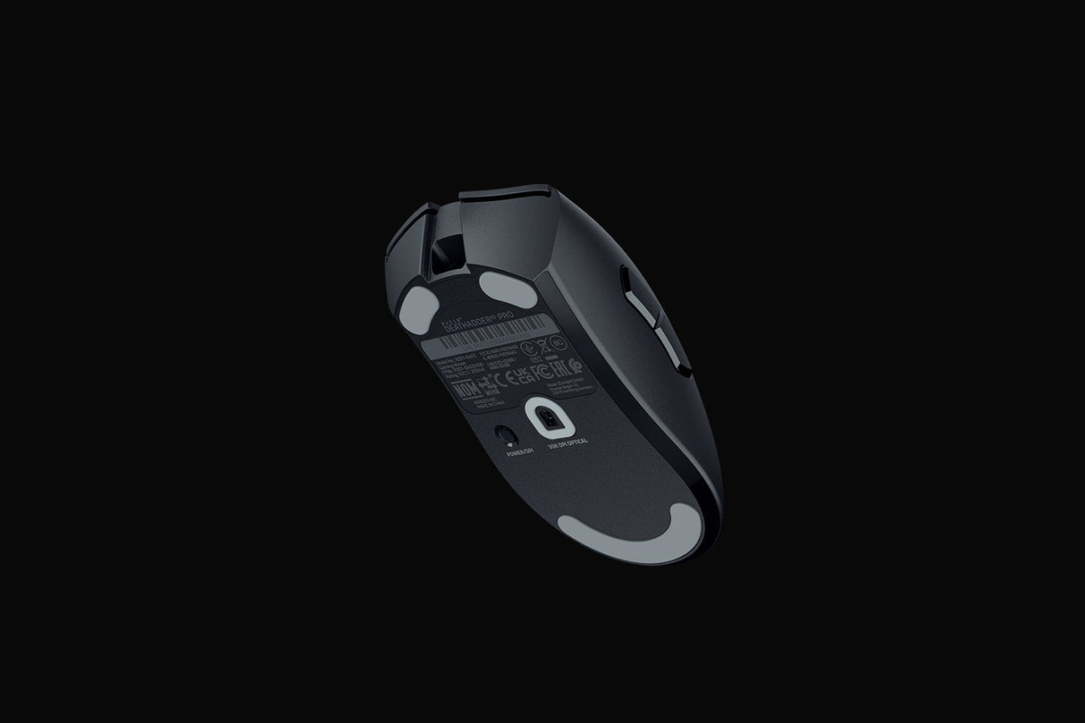 Razer DeathAdder V3 Pro ratón Juego Diestro RF Wireless + USB Type-C Óptico 30000 DPI, Negro