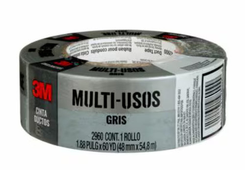1050 - 3M 1050 Cinta Adhesiva Si Si Malla, Polietileno Gris