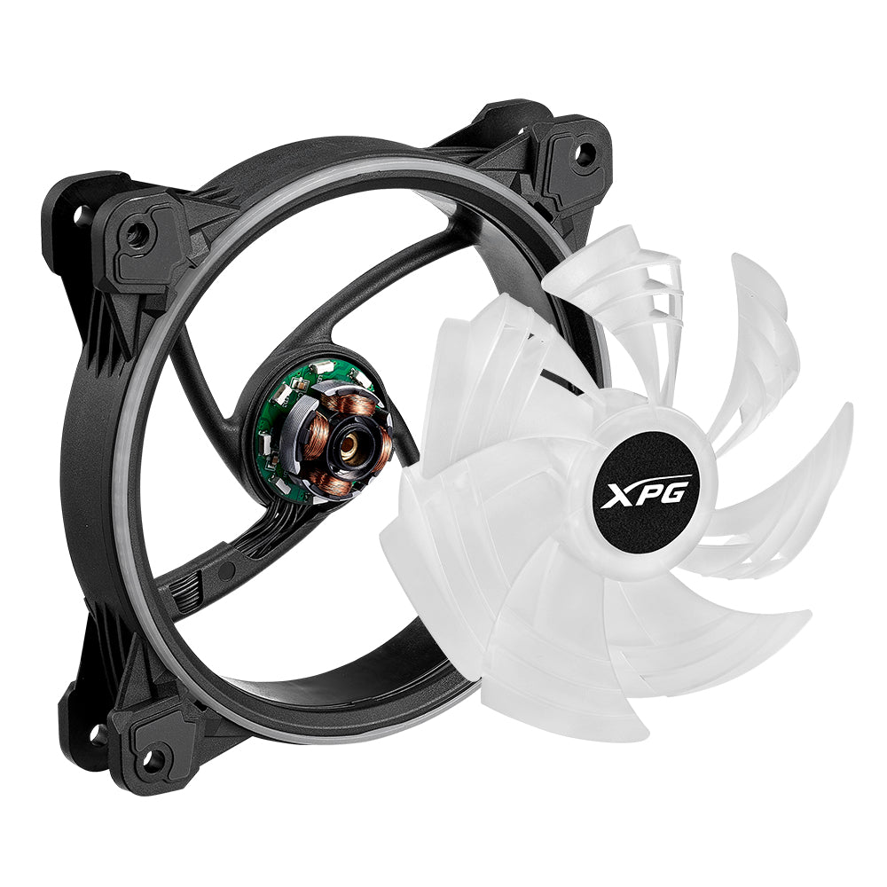 XPG HURRICANE120ARGBPWM-BKCWW sistemas de refrigeración para ordenadores Carcasa del ordenador Ventilador 12 mm 600 RPM