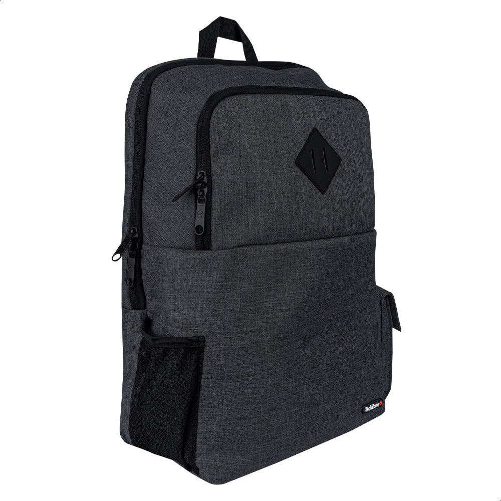 TechZone TZ21LBP03-B mochila Mochila casual Gris Nylon, Poliéster, Compartimento del portátil