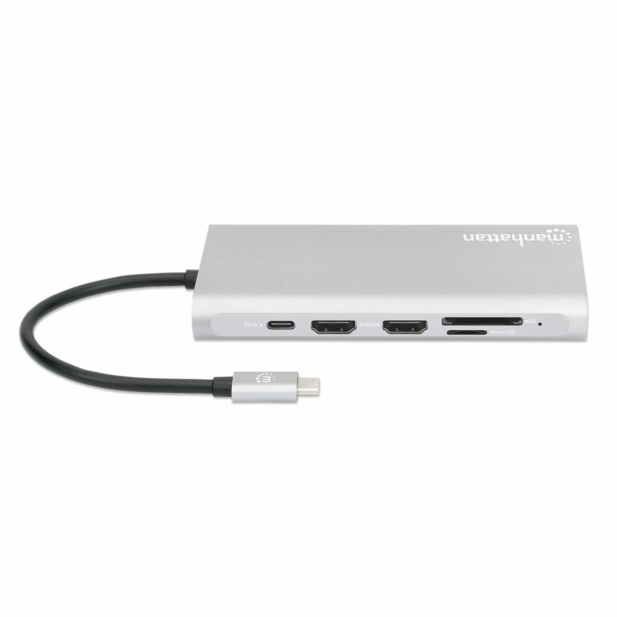 Manhattan Docking Station USB-C para Triple Monitor Laptop Alámbrico USB 3.2 Gen 1 (3.1 Gen 1) Type-C 4 2