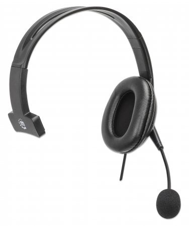 Manhattan 180849 Auriculares Auriculares Diadema Oficina/Centro de llamadas Monoaural
