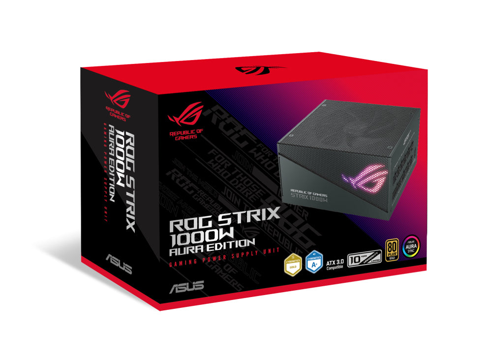 ASUS ROG STRIX 1000W Gold Aura Edition unidades de fuentes de alimentación 1000 W 100 - 240 V Activo 120 W