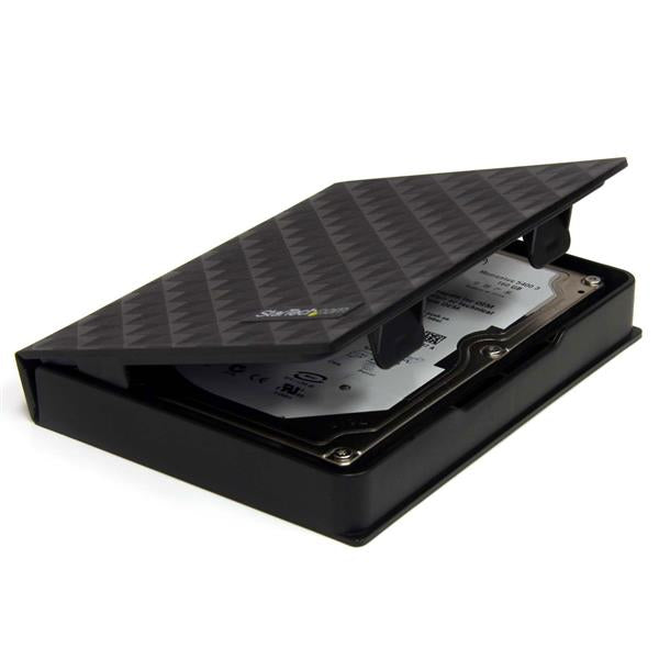StarTech.com Paquete de 3 Cubiertas Protectoras - Funda de Plástico Disco Duro de 2,5in Pulgadas - Forro - Negro fundas para discos duros externos 2.5 cm (2.5") Funda Plástico Negro