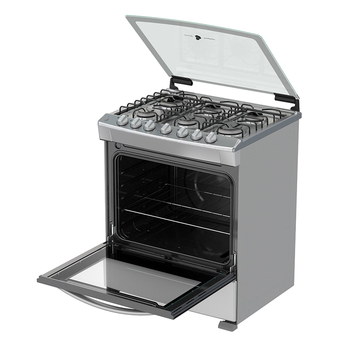 Whirlpool WF7419D estufa Independiente Gas licuado del petróleo (LPG) Gris