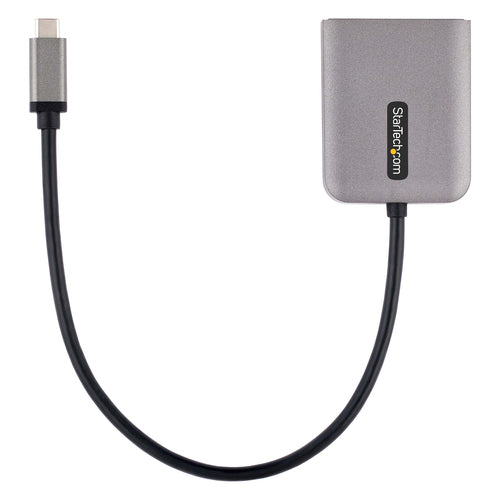 StarTech.com Adaptador USB-C a DisplayPort 1.4 Doble - Hub MST USB C Multi Monitor - Divisor Multiplicador DP Doble 5K 6