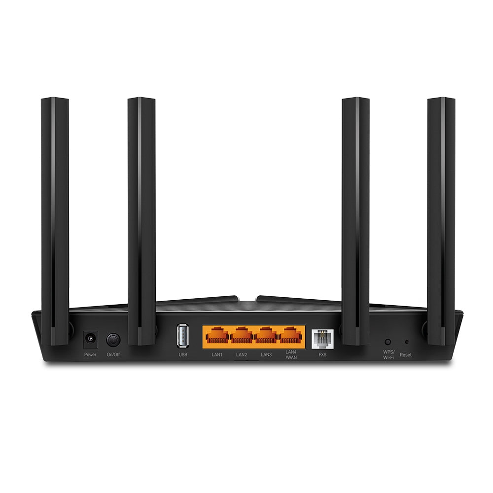 TP-Link XX230V router inalámbrico Gigabit Ethernet Doble banda (2,4 GHz / 5 GHz) Negro, Wi-Fi 6 (802.11ax), Router de mesa
