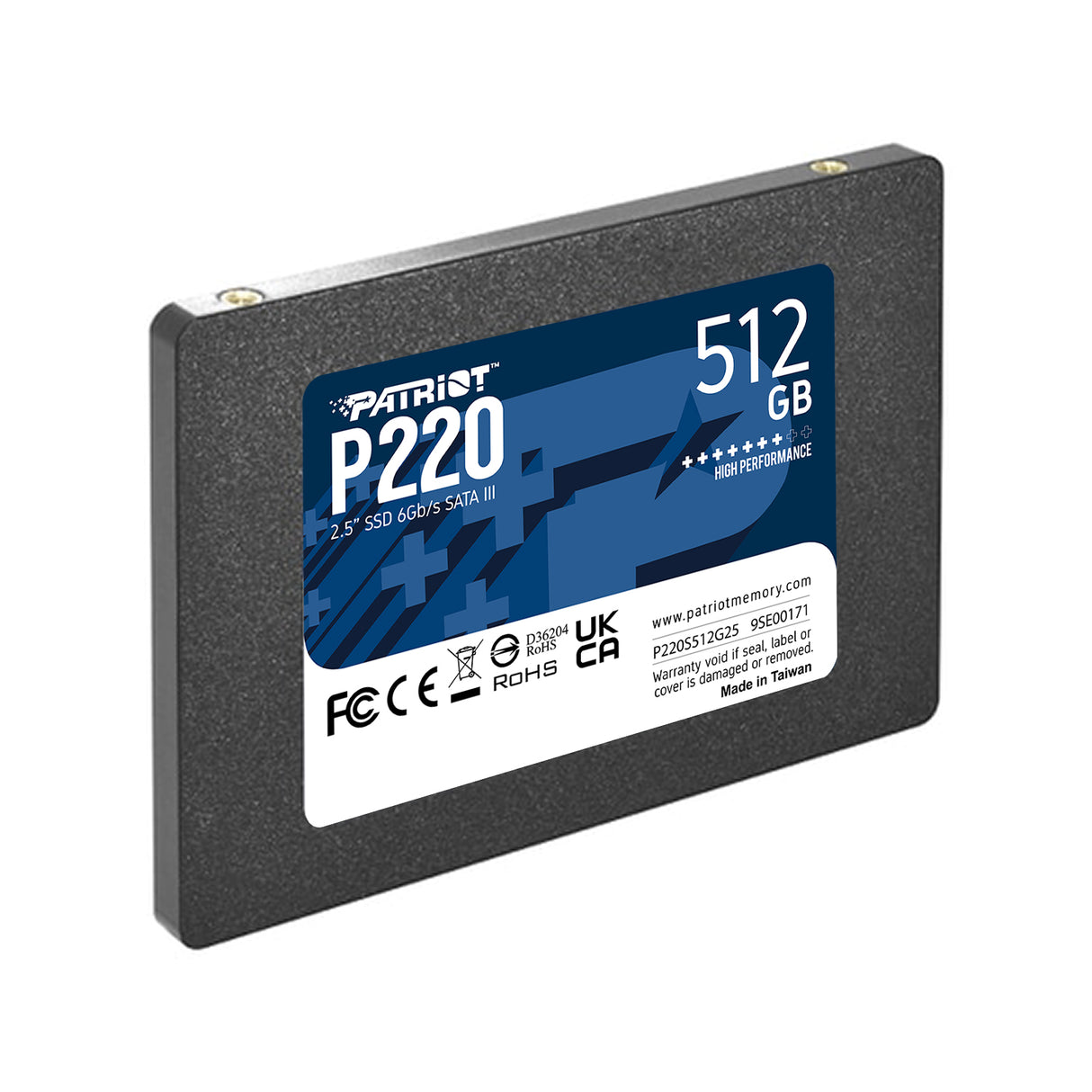 Patriot Memory P220 512GB 2.5" Serial ATA III, P220S512G25 | Unidades internas de estado sólido