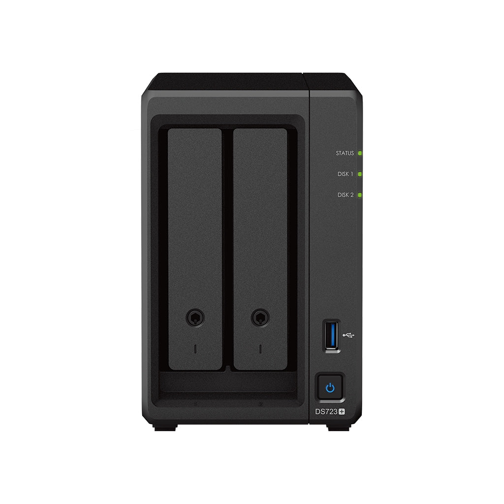 Synology DiskStation DS723+ servidor NAS o de almacenamiento Tower Ryzen Embedded R1600 2 GB DDR4 DiskStation Manager Ne