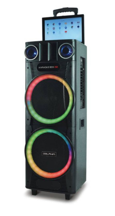 BOCINA DOLPHIN MOD. KB-212 2X12" BT USB AUX MIC
