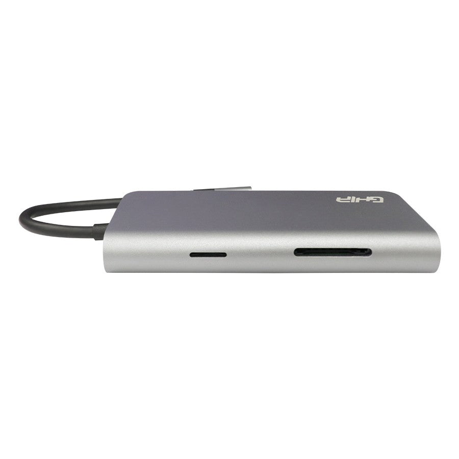 Ghia ADAP-20 base para laptop o replicador de puertos USB Tipo C Gris, HDMI, USB 3.2 Gen 1 (3.1 Gen 1) Type-A, 100 g