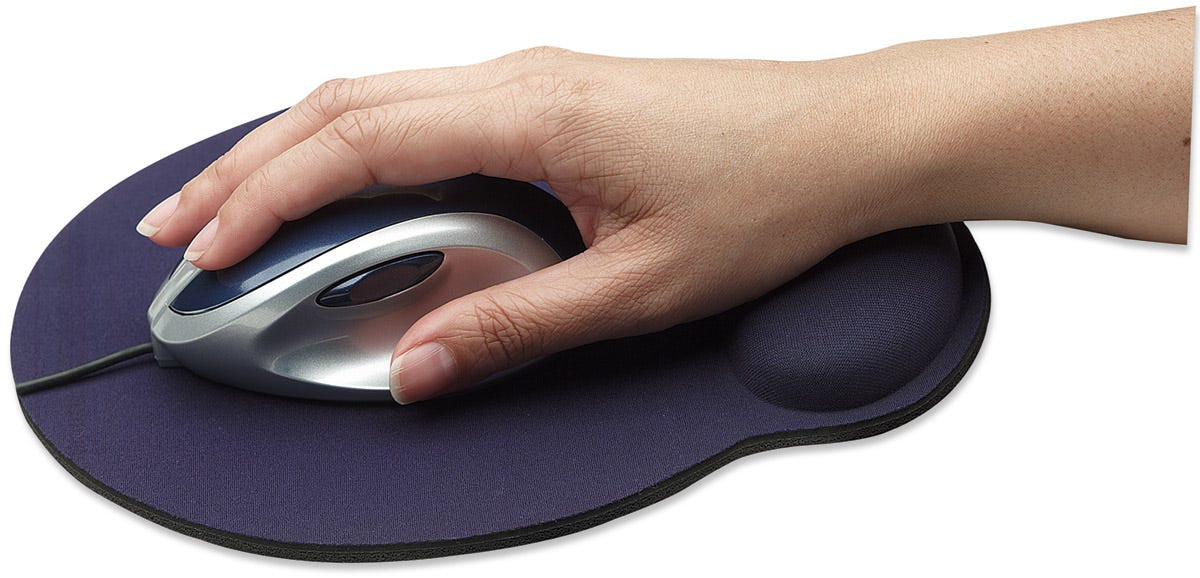 Manhattan Mouse Pad con Descansa Muñecas Ratón Monocromo Si Si Si