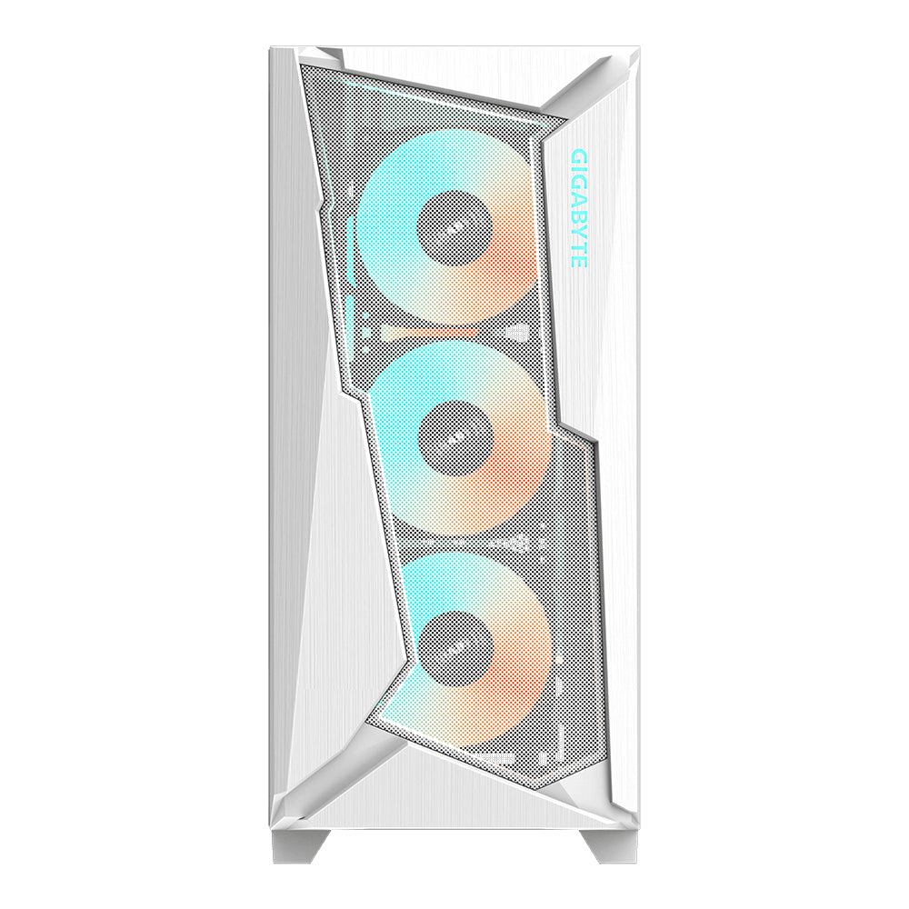 GIGABYTE GIGABYTE C301 GLASS WHITE carcasas ordenador Vidrio, Plástico, Acero Midi Tower PC Blanco