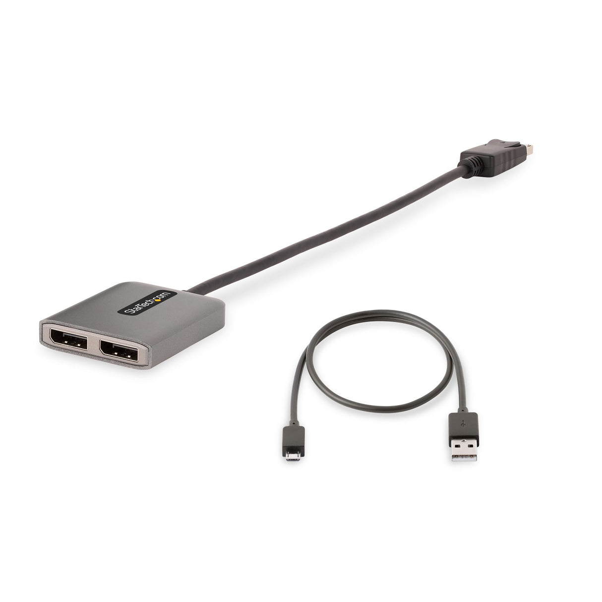 StarTech.com Hub MST de 2 Puertos DisplayPort 1.4 - Divisor Splitter DP para 2 Monitores - Adaptador DisplayPort a 2x Di
