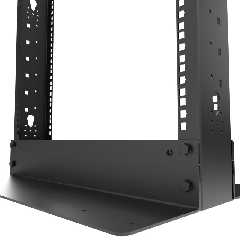 Nexxt Solutions - Rack marco abierto - 2 postes - instalable en el suelo - RAL 9005, negro barniz - 45U - 19"