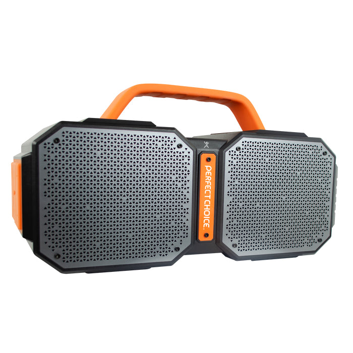 Perfect Choice Agua Goliat Altavoz portátil estéreo Negro, Naranja 50 W, 4 Ohmio, Inalámbrico y alámbrico