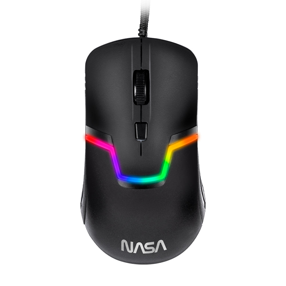TechZone NS-GM06 ratón Juego Ambidiestro USB tipo A 3200 DPI, Negro | Ratones