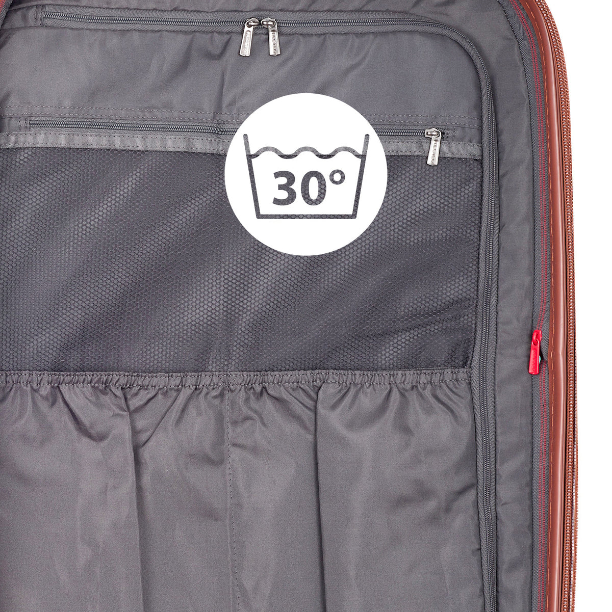 Delsey 00208782000 maleta Tranvía Armazón duro Negro, Marrón 77 L Policarbonato (PC)