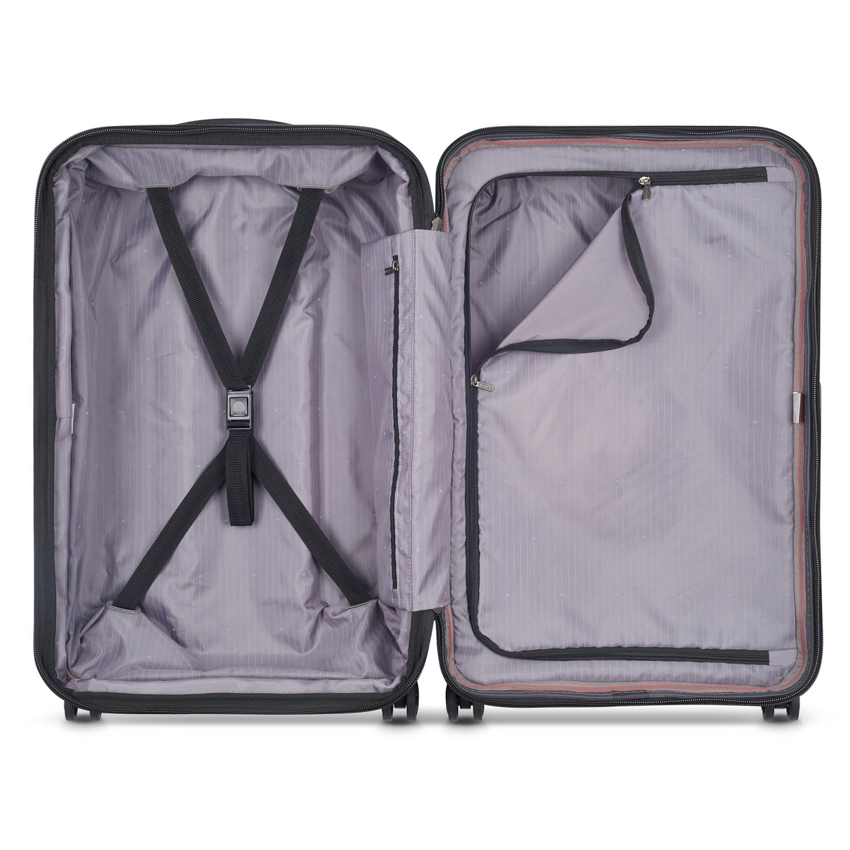 DELSEY MALETA SECURITIME ZIP RIGIDA 24 PULG PLATA