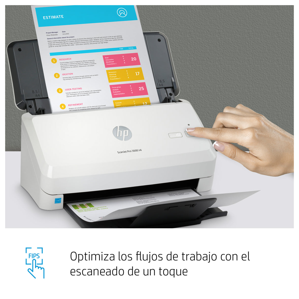 HP ScanJet Pro 3000 s4 Escáner 216 x 3100 mm 600 x 600 DPI Si Si