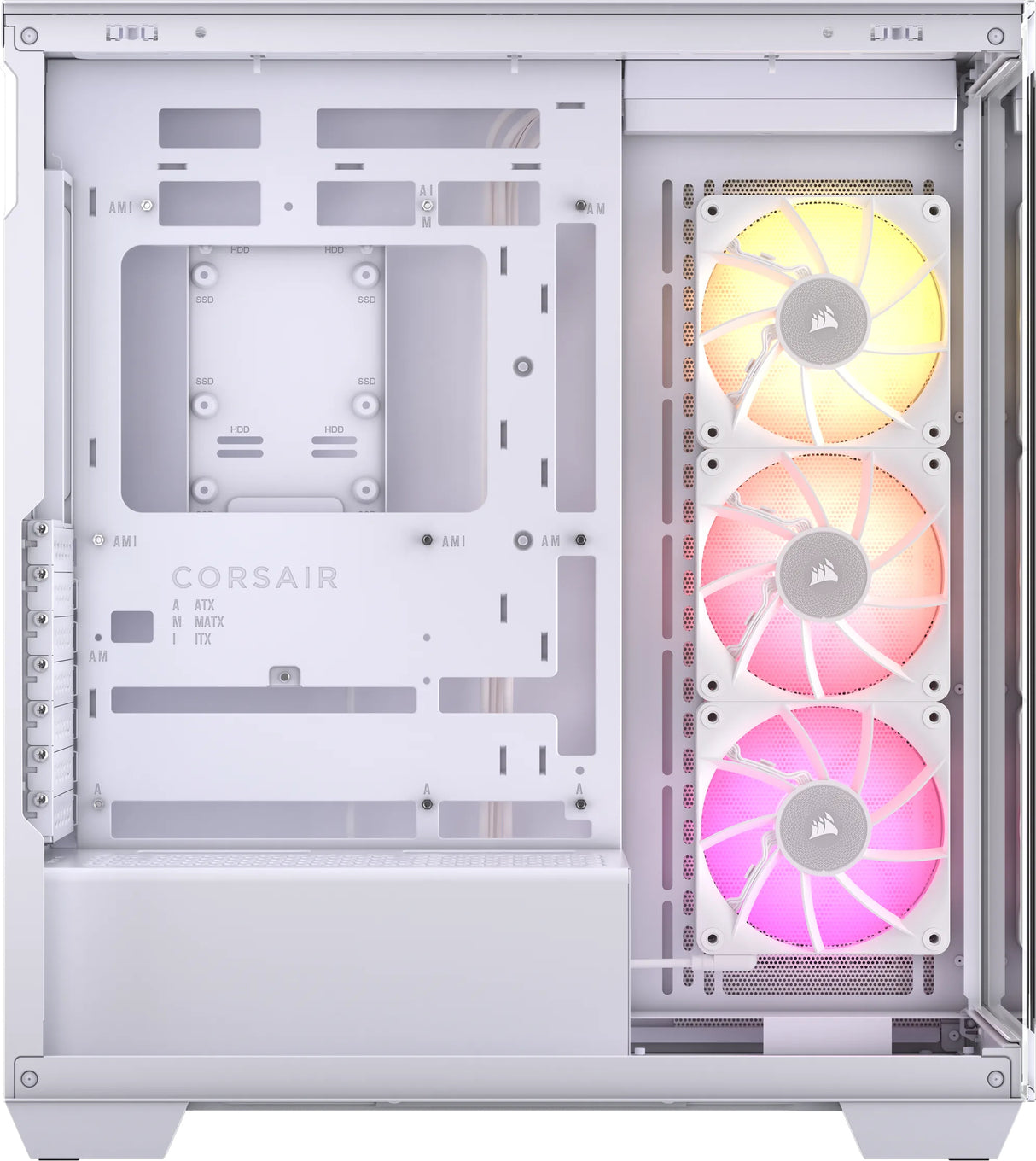 Corsair iCUE LINK 3500X RGB Midi Tower Blanco, EATX, Acero, Vidrio templado