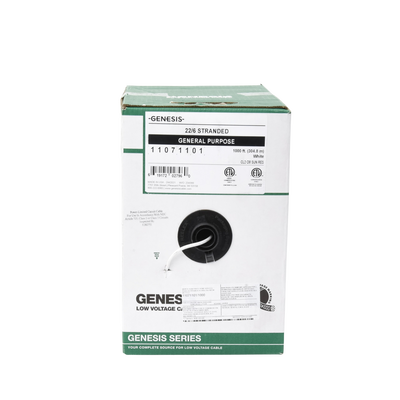 Bobina de 305 Metros / Alambre de Cobre / 6 x 22 AWG / Tipo CM-CL2 / Para Interior / Para Aplicaciones de Control de Acceso / Alarmas de Intrusión / A