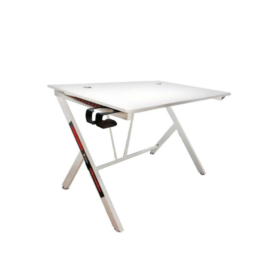 Escritorio de Trabajo Nextep para Hogar/Oficina, Base Metálica 115 X 73 cm, Blanco - NE-654B