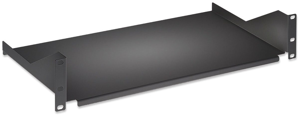 Intellinet Étagère cantilever 19", 2U, profondeur 400 mm, fixe, charge max. 25 kg, noire, garantie trois ans Rack Cajón metálico para rack Negro 25 kg 2U