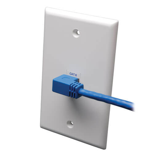 Tripp Lite N204-005-BL-RA Cable Ethernet UTP Moldeado Cat6 Gigabit en Ángulo Recto (RJ45 en Ángulo Recto M a RJ45 M), Az