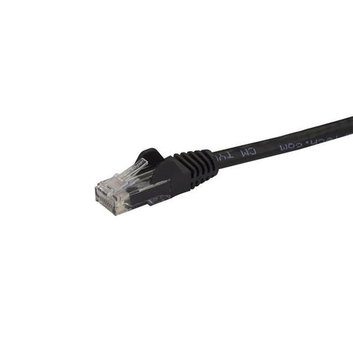 StarTech.com Cable de Red Ethernet Snagless Sin Enganches Cat 6 Cat6 Gigabit 0,5m - Negro Cables de red 0,5 m Cat6 RoHS
