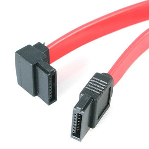 StarTech.com Cable de 45cm de Datos SATA en Ángulo Recto a la Izquierda Acodado 7 Pines - 2x Serial ATA Macho Cables de