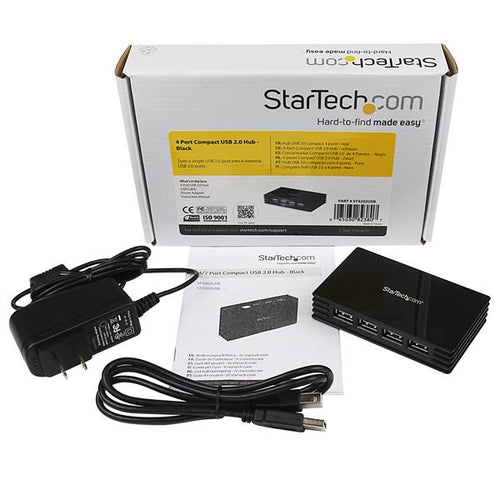 StarTech.com ST4202USB Hubs de interfaz 4 USB 2.0 Type-B 480 Mbit/s