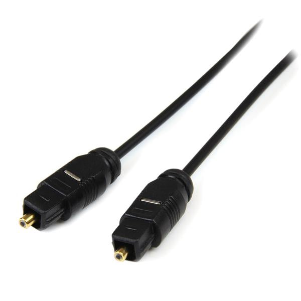 StarTech.com 10 ft Thin Toslink Digital Audio Cable Cable 3,05 m Macho Macho Negro