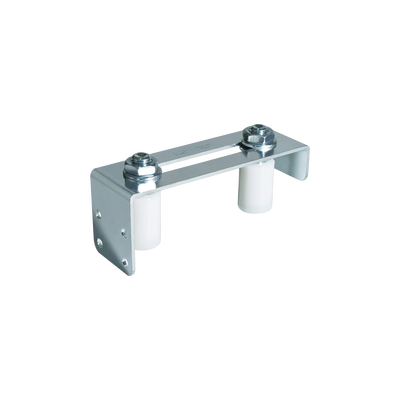 Comunello Placa guía para puertas corredizas / Acero galvanizado / Rodillos de nylon