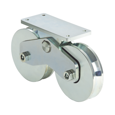 Comunello Rueda Doble para Puerta Corrediza / 12 cm Diámetro / 1200 kg Carga 1151-5621-001