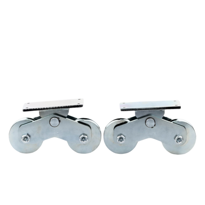 1151-5641-001 - Rueda Doble de 12 cm / Capacidad Para Puertas de hasta 1200 kg / Canal Tipo "U"