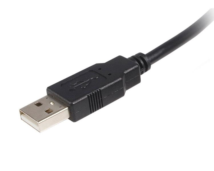 StarTech.com Cable USB de 3m para Impresora - 1x USB A Macho - 1x USB B Macho - Adaptador Negro Cable USB 2.0 USB A USB B Macho/Macho