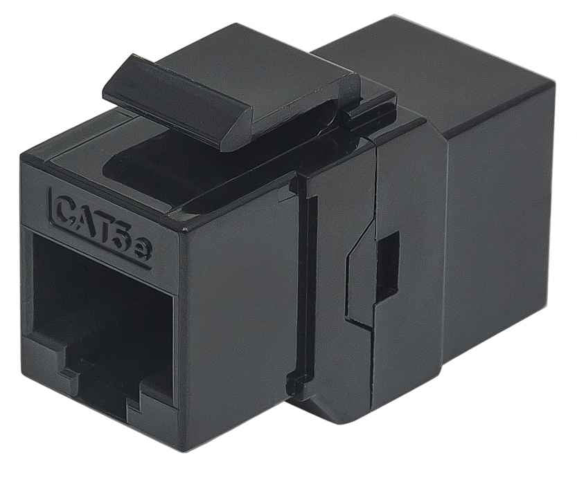 Intellinet COPLE RJ45 A RJ45 CAT5e KEYSTONE NEGRO UTP conectores RJ-45 Negro Plástico Cat5e