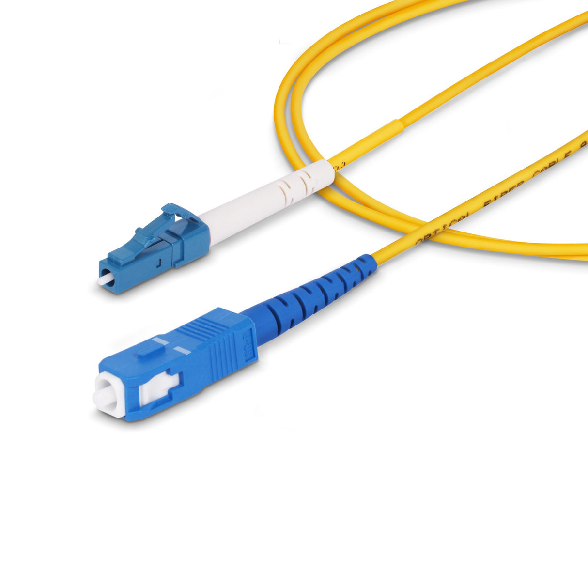 StarTech.com Cable de Fibra Óptica Simplex LC a SC (UPC) OS2 Monomodo de 15m - 9/125µm - 40G/100G - Resistente a Doblece