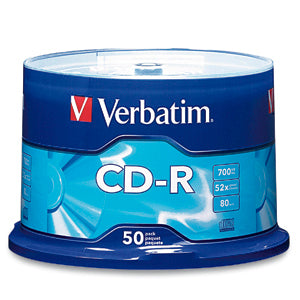 Verbatim Standard 120mm CD-R Media cds en blanco CD-R 700 MB 50 pieza(s) 80 min