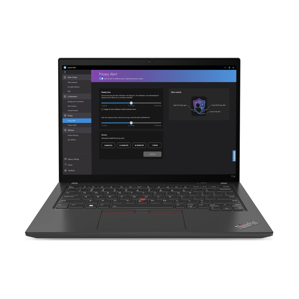 Lenovo ThinkPad T14 Gen 4 (Intel) Laptop Thunder black Portátil Negro Concha