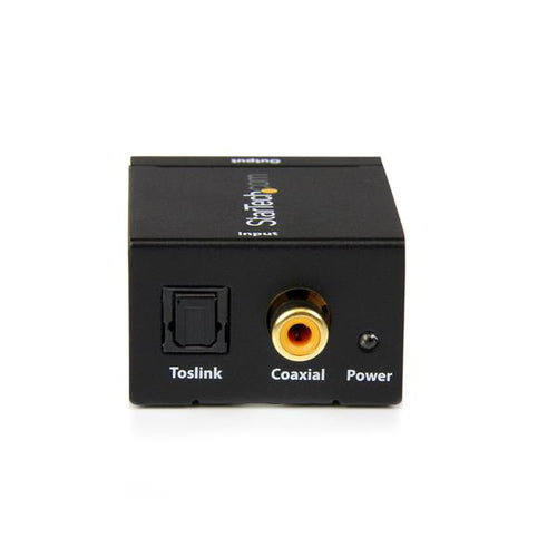 StarTech.com Adaptador Conversor de Audio Digital Coaxial SPDIF o Toslink Óptico a RCA Estéreo Analógico Convertidores d