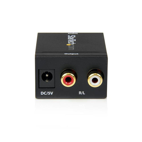 StarTech.com Adaptador Conversor de Audio Digital Coaxial SPDIF o Toslink Óptico a RCA Estéreo Analógico Convertidores d