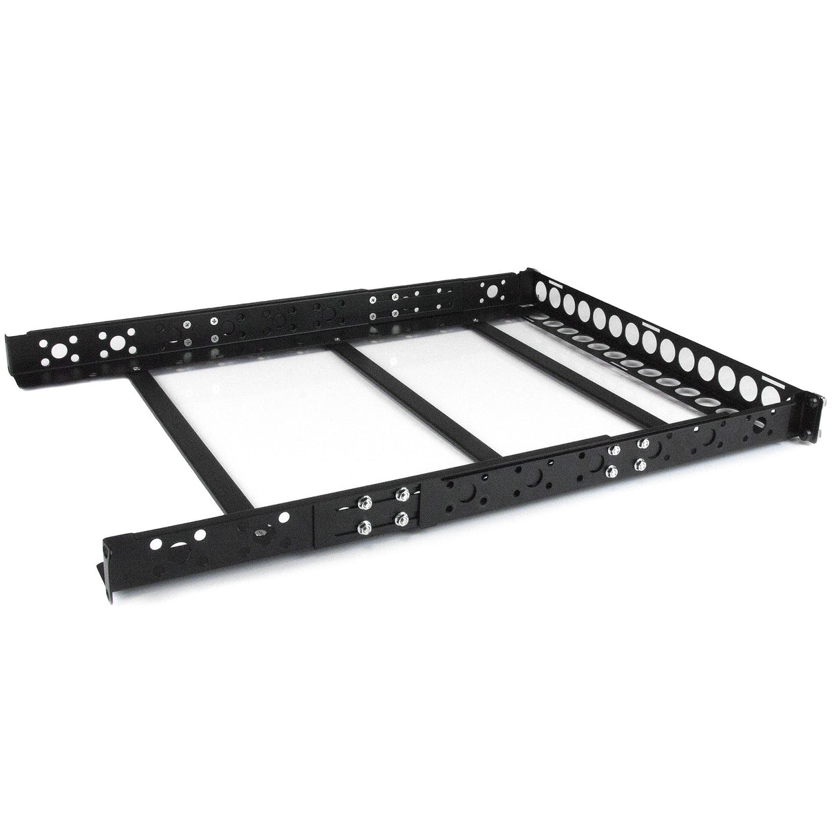 StarTech.com Carriles para Rack de Servidores 1U Universales - Carriles con Profundidad Ajustable para Armario Rack de 19" Rack Carril de rack Negro Acero 25 kg