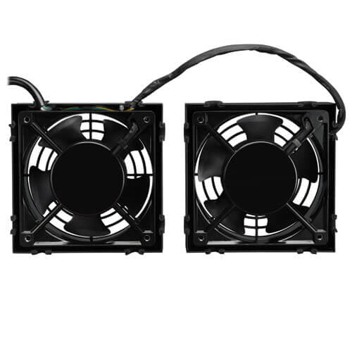 Tripp Lite SRFANWM Juego de Ventilador de Techo SmartRack para Instalación en Pared, 2 ventiladores de alto rendimiento