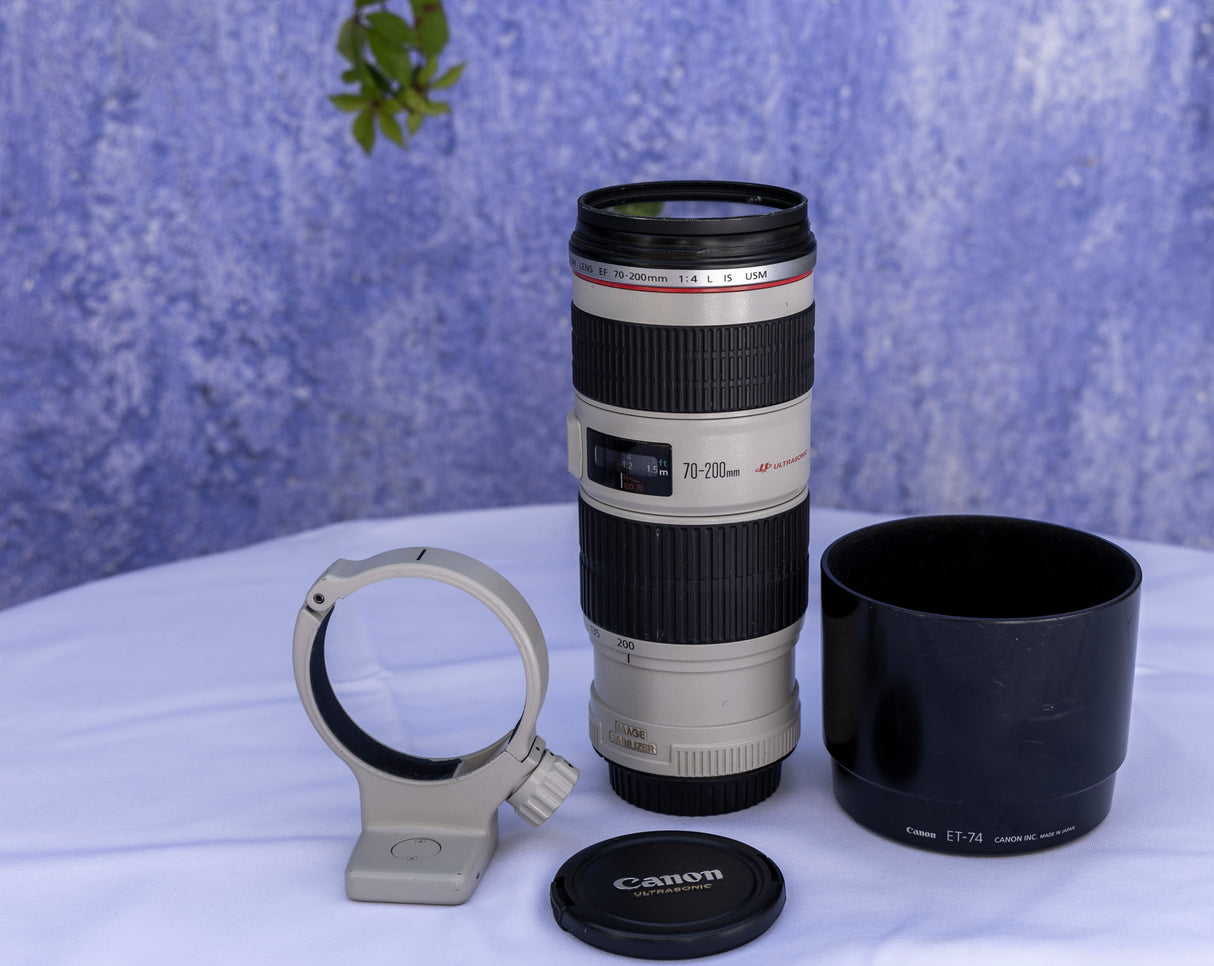 Canon Lente EF 70-200mm F/4L IS USM, Usado, 1258B002AA, Ideal para Fotografía