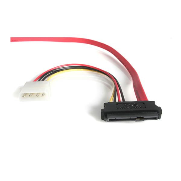 StarTech.com Adaptador Cable de 45cm Divisor SAS 29 Pines a Molex Macho LP4 y SATA - SFF-8482 Cable 0,457 m SATA de 15 pines LP4 M, SAS 29 Pin Plug Derecho