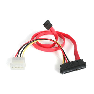 StarTech.com Adaptador Cable de 45cm Divisor SAS 29 Pines a Molex Macho LP4 y SATA - SFF-8482 Cable 0,457 m SATA de 15 pines LP4 M, SAS 29 Pin Plug Derecho