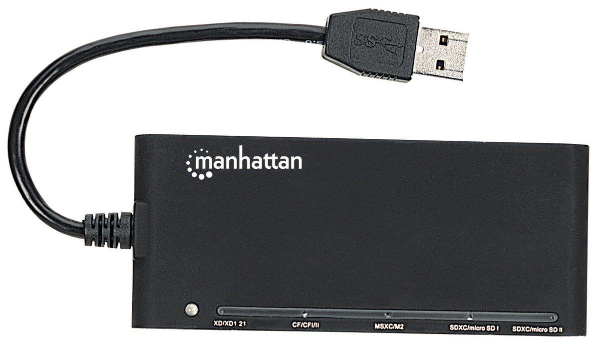 Manhattan 101653 lector de tarjetas 5000 Mbit/s Negro Si Poder, Estado