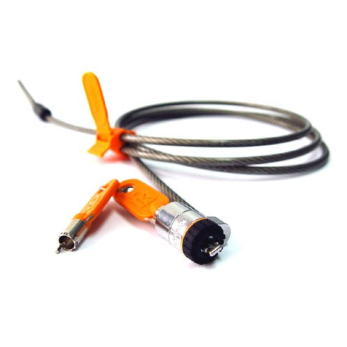 Kensington Candado con llave para portátiles MicroSaver® Cable Negro, Gris Llave Barra en T Acero